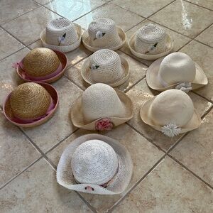 Vintage Easter hats/pocketbook/hair bundle- little girls-see desc indiv prices